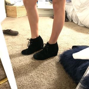 Tom’s wedges/booties